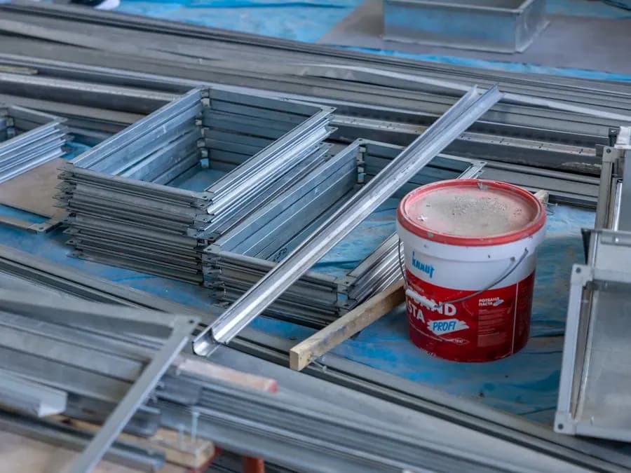 Perfiles metálicos para armar muros de drywall